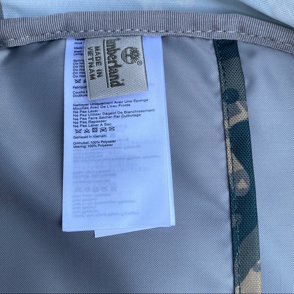 Timberland Classic Print Multi Green Men Backpack - Picture 4 of 5